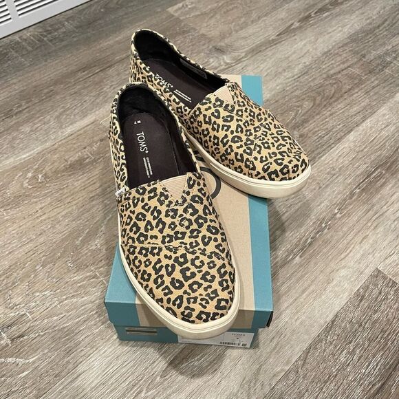 Toms Alpargata Leopard Print Slip On Shoes - Size: 7 - Picture 9 of 11